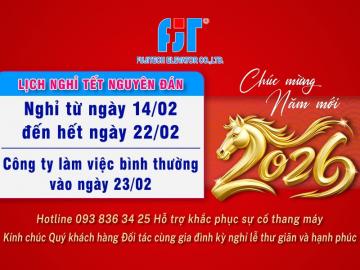 FUJITECH THÔNG BÁO NGHỈ TẾT BÍNH NGỌ 2026